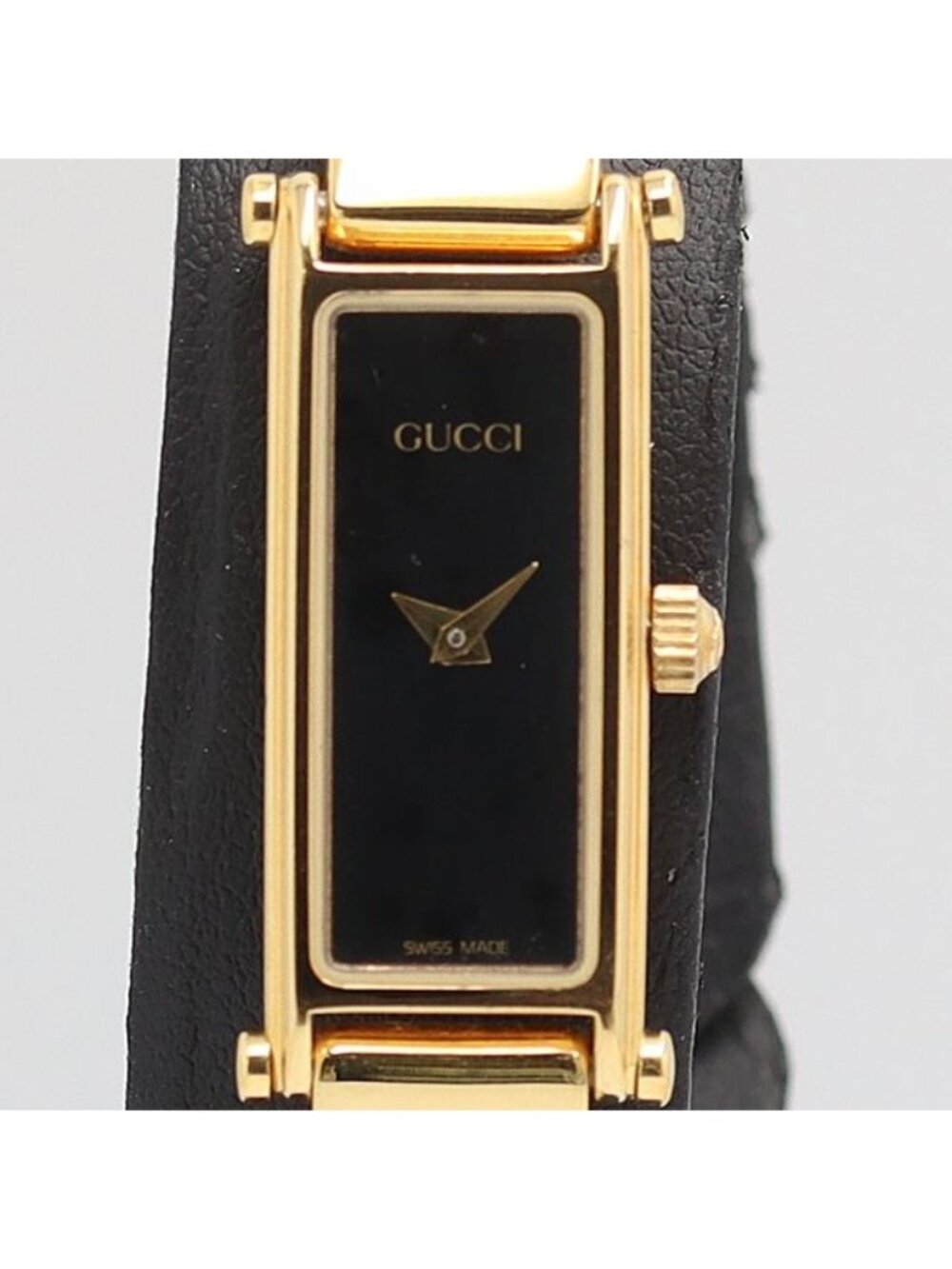 Gucci Quartz Bangle Watch Black Dial - Picture 1 of 4